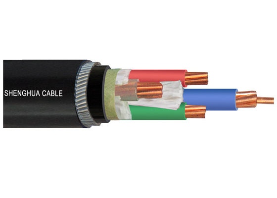 Chiny Przewód elektryczny opancerzony ze spiekanego drutu stalowego XLPE lub PCV 4 rdzeniowy kabel miedziany 0,6 / 1kV dostawca