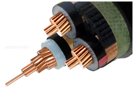 Chiny 3.6 / 6kV Three Core Copper XLPE Insulated Kabel zasilający Kabel elektryczny dostawca
