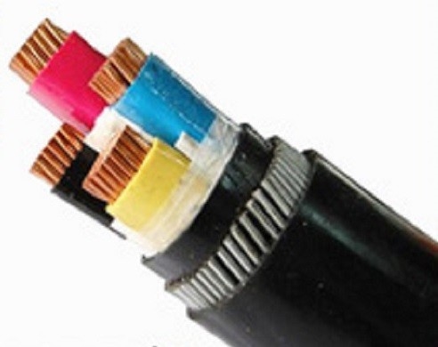 Chiny Shaped Conductor PVC Armored Cable Black Sheath Color Certyfikat CE IEC dostawca