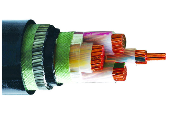 Chiny 4 rdzenie Drut stalowy Niskonapięciowy elektryczny kabel pancerny Miedziany kabel XLPE PVC SWA dostawca