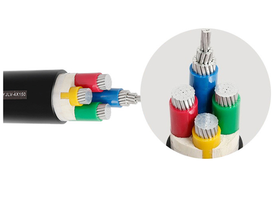 Chiny Aluminiowy przewód izolowany PVC Trzonek kablowy Czterożyłowy kabel PVC o przekroju 0,6 / 1kV dostawca