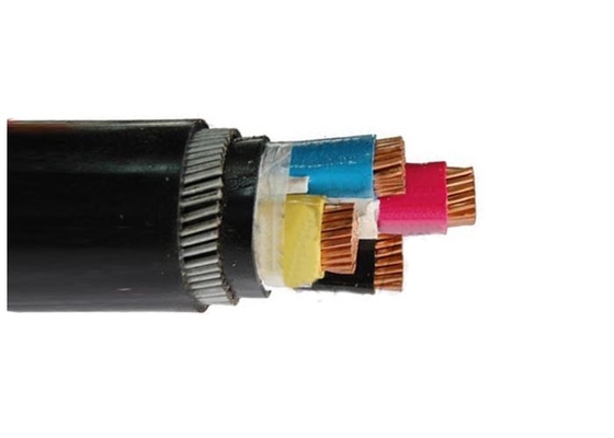 Chiny Przewód miedziany Przewód elektryczny opancerzony z polietylenu XLPE PVC Stalowy kabel opancerzony z czarnego PCV dostawca