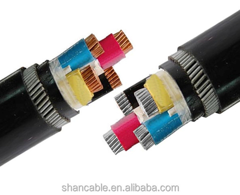 Chiny Czarny płaszcz z PVC Izolowany kabel zasilający XLPE 0,6 / 1 kV dostawca