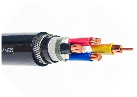 Chiny 5 Rdzeń SWA PVC opancerzony kabel elektryczny 2 Górny opancerzony kabel zasilający 90 ° C dostawca