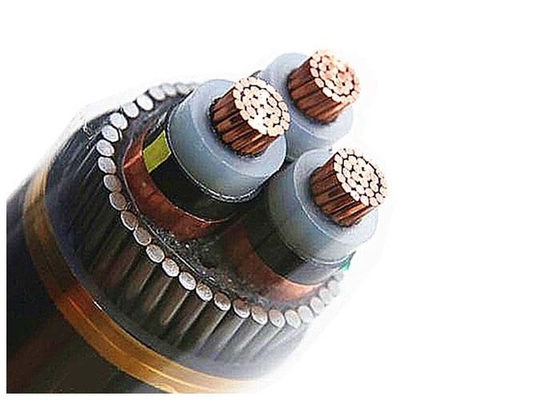 Chiny 18 / 30KV 3 rdzeń pancerny kabel elektryczny / kabel zasilający Wyżarzony przewodnik miedziany dostawca