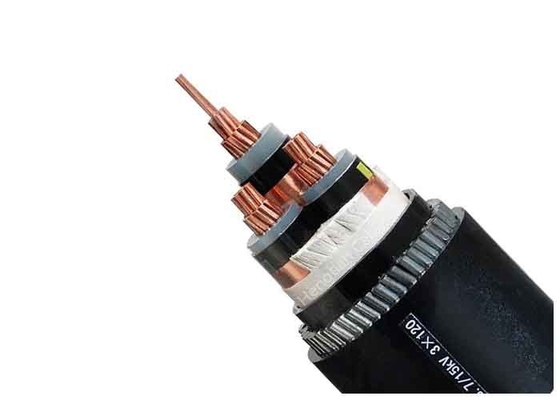 Chiny Elektroenergetyczny kabel pancerny Trójfazowy drut stalowy o izolacji XLPE 3x300mm2 dostawca