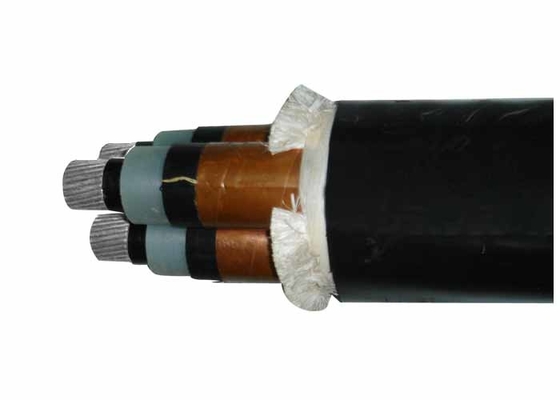 Chiny Kabel elektryczny z obudową ochronną AL / XLPE / PCV 12 / 20KV 3 żyłowy kabel zasilający 300mm2 XLPE Izolowany kabel elektryczny dostawca