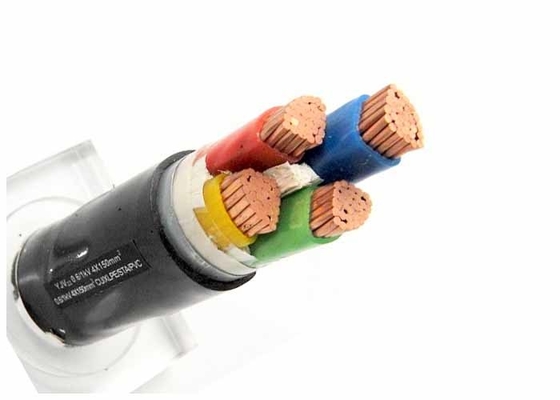 Chiny 4 Rdzeniowy elektryczny kabel pancerny Niskie napięcie Podwójna taśma stalowa 0,6 / 1KV 4Cx120mm dostawca