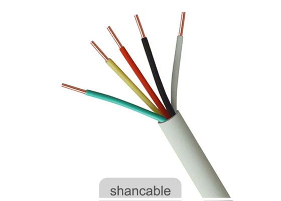 Chiny Wielordzeniowy kabel elektryczny z izolacją PVC Drut biały kolor płaszcza do zasilania elektrycznego dostawca