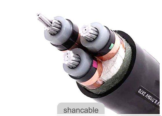Chiny Wykonany na zamówienie kabel miedziany XLPE / czarny izolacyjny podziemny kabel zasilający dostawca