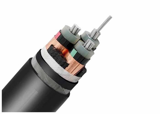 Chiny HT Podziemny opancerzony kabel elektryczny AL / XLPE / CTS / PVC / STA 15KV 3 X 300 SQMM dostawca