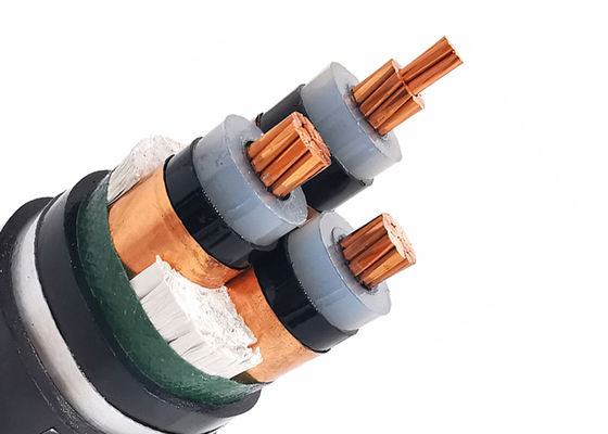 Chiny SWA 4x35mm2 Oxygen-Free Copper PVC Insulated Steel Wire Armoured Power Cable for Direct Burial 0.6/1kV dostawca