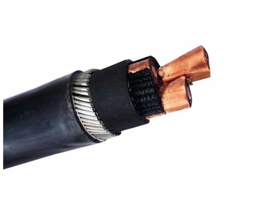 Chiny Niskoprądowy kabel izolowany Xlpe Kabel trójżyłowy z płaszczem PVC dostawca