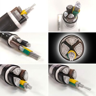 Chiny UV Resistant PVC Insulated Power Cable 0.6/1kV 4x35mm2 Aerial Overhead Outdoor Use dostawca