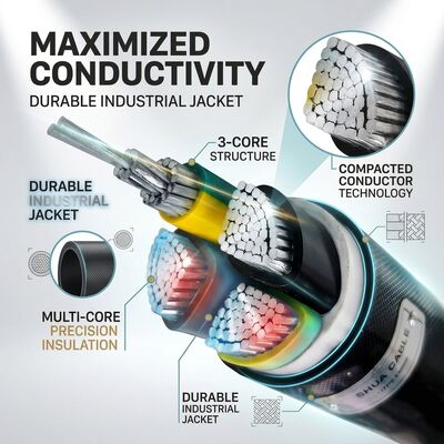 Chiny VGV 3x2.5mm2 PVC Insulated Cable 105C Heat Resistant Industrial Wiring 450/750V IEC60228 dostawca