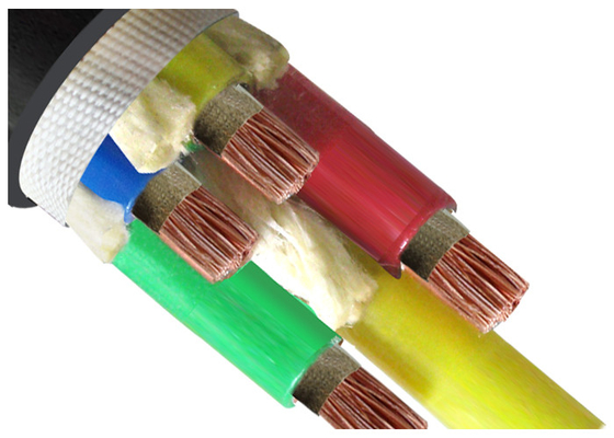 Chiny IEC60502 Kabel z powłoką z PVC o niskiej emisji dymu i bezhalogenowy, izolowany Xlpe dostawca