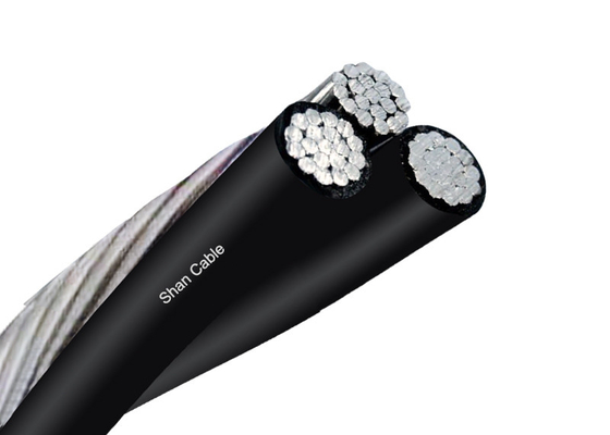 Kabel energetyczny Shenghua Power Cable w wiązkach napowietrznych z izolacją Xlpe, napowietrzny kabel energetyczny z 1 przewodnikiem nośnym dostawca