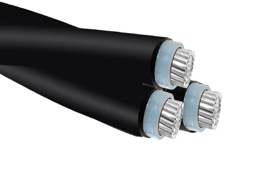 Shanghai Shenghua Cable 3 Core Aerial Bundled Triplex Service Drop Cable dla linii przesyłowych energii powietrznej dostawca