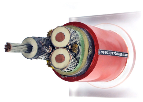 Kabel elektryczny Shenghua 8,7 / 15 KV Gumowy elastyczny kabel MYPTJ przyjazny dla środowiska dla ciężkich urządzeń dostawca