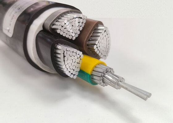 N2XRY 4x35mm2 Beztlenowy miedź PVC Izolowany drut Blinderowany kabel zasilający do podziemia 0,6/1kV dostawca
