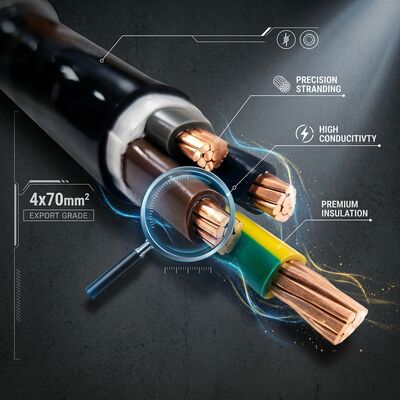 Factory Direct PVC Insulated Power Cable 0.6/1kV 4x70mm2 Copper Export Grade dostawca