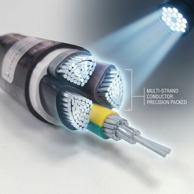 IP68 wodoodporny PVC izolowany kabel zasilania 0,6/1kV 4x25mm2 bezpośrednie zakopanie pod ziemią dostawca