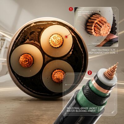 Kabel zasilający XLPE izolowany wysokotemperaturowo 90 stopni 0,6/1kV ciągły dostawca