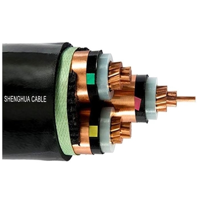 PVC pokryty XLPE izolowany kabel zasilania MV 3 rdzenia dla budownictwa Sh Shenghua dostawca